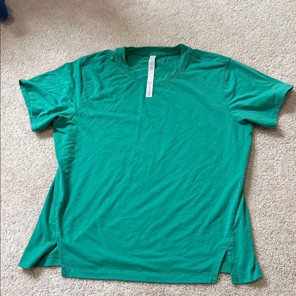 lululemon athletica Vibrant Green Short Sleeve Tee